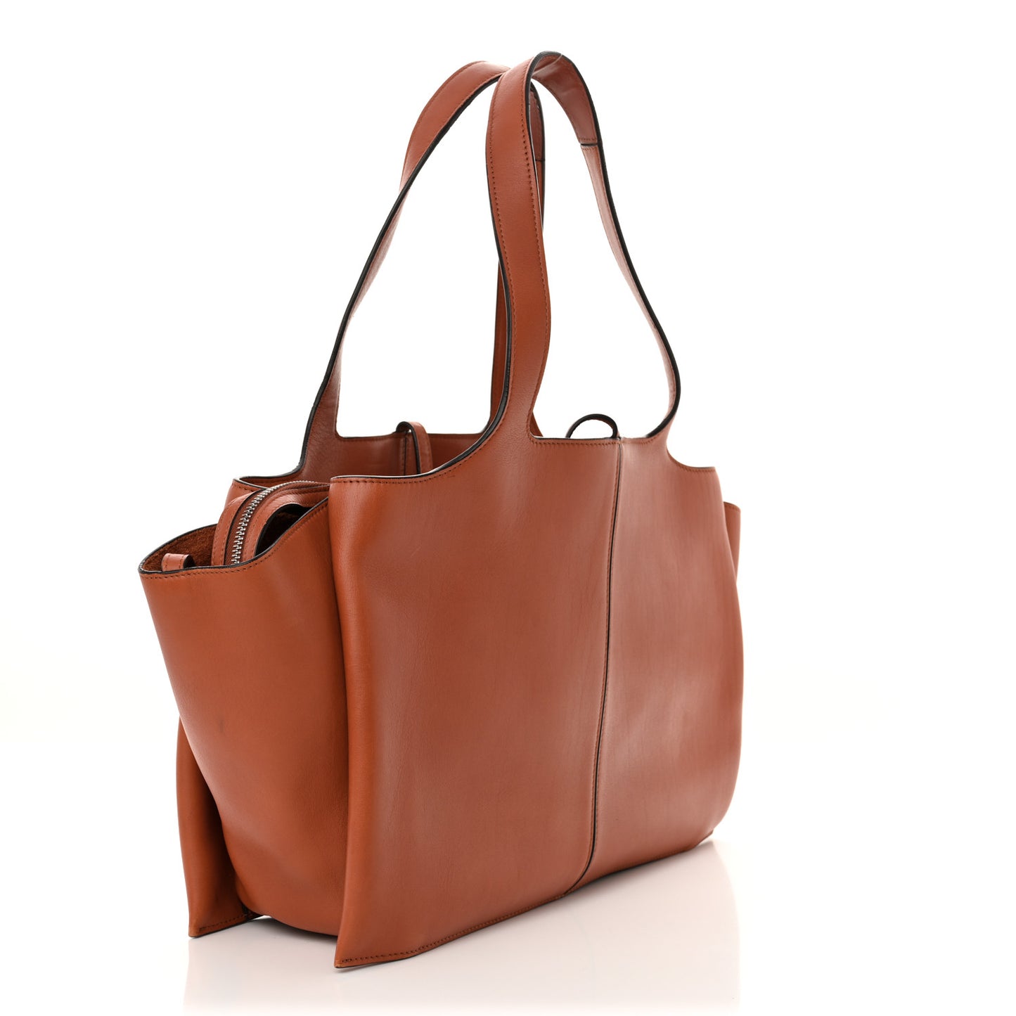 Calfskin Medium Tri-Fold Bag Brick