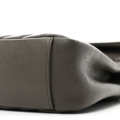 Saint Laurent Sheepskin Matelasse Chevron Monogram Large College Satchel Dark Anthracite 10 of 10