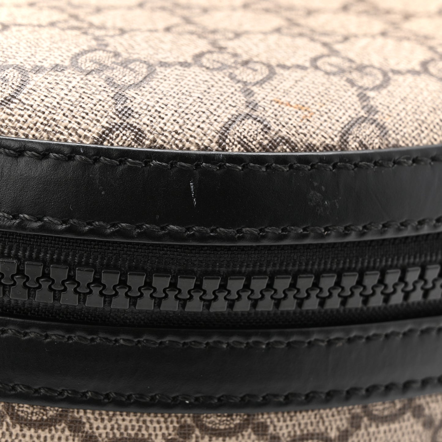 GG Supreme Monogram Medium Backpack Black