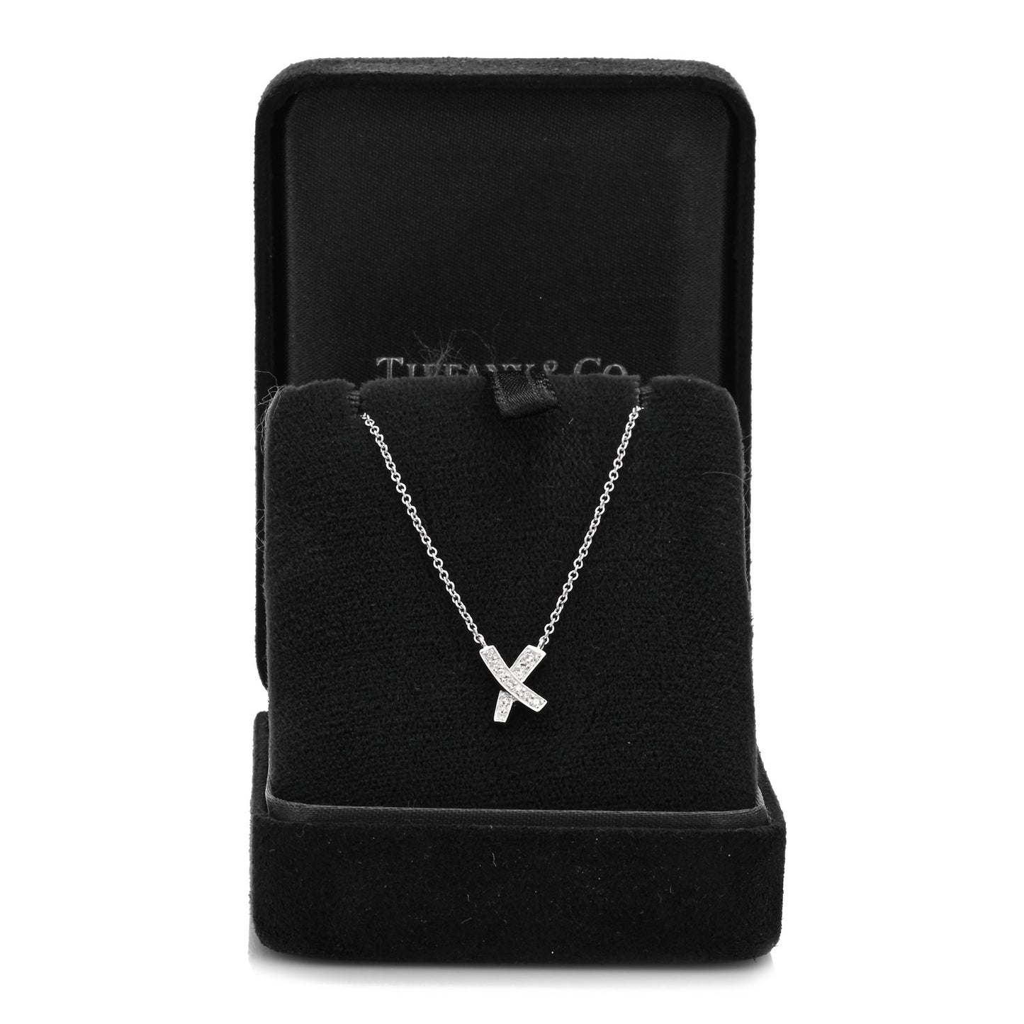 Platinum Diamond Paloma Picasso Graffiti X Pendant Necklace