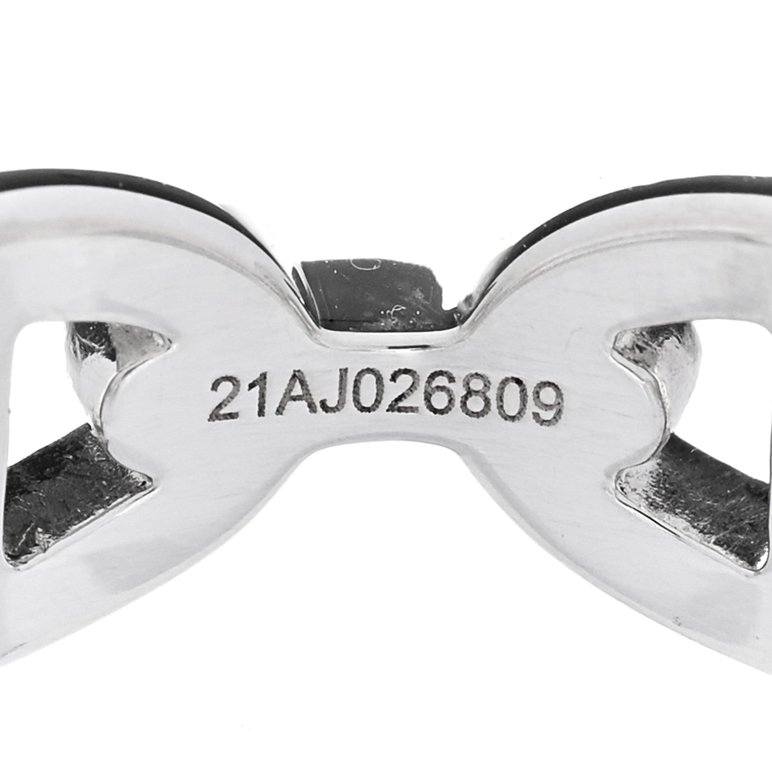 Hermes Sterling Silver PM Chaine d'Ancre Enchainee Band Ring 55 7.25 6 of 9