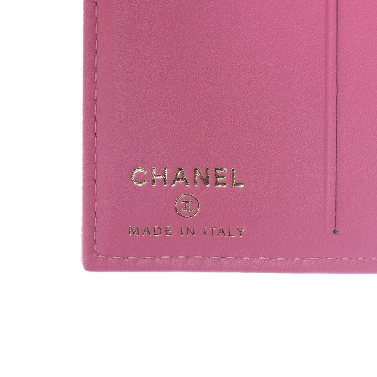 Chanel Caviar Quilted Card Holder Wallet Pink 4 of 5