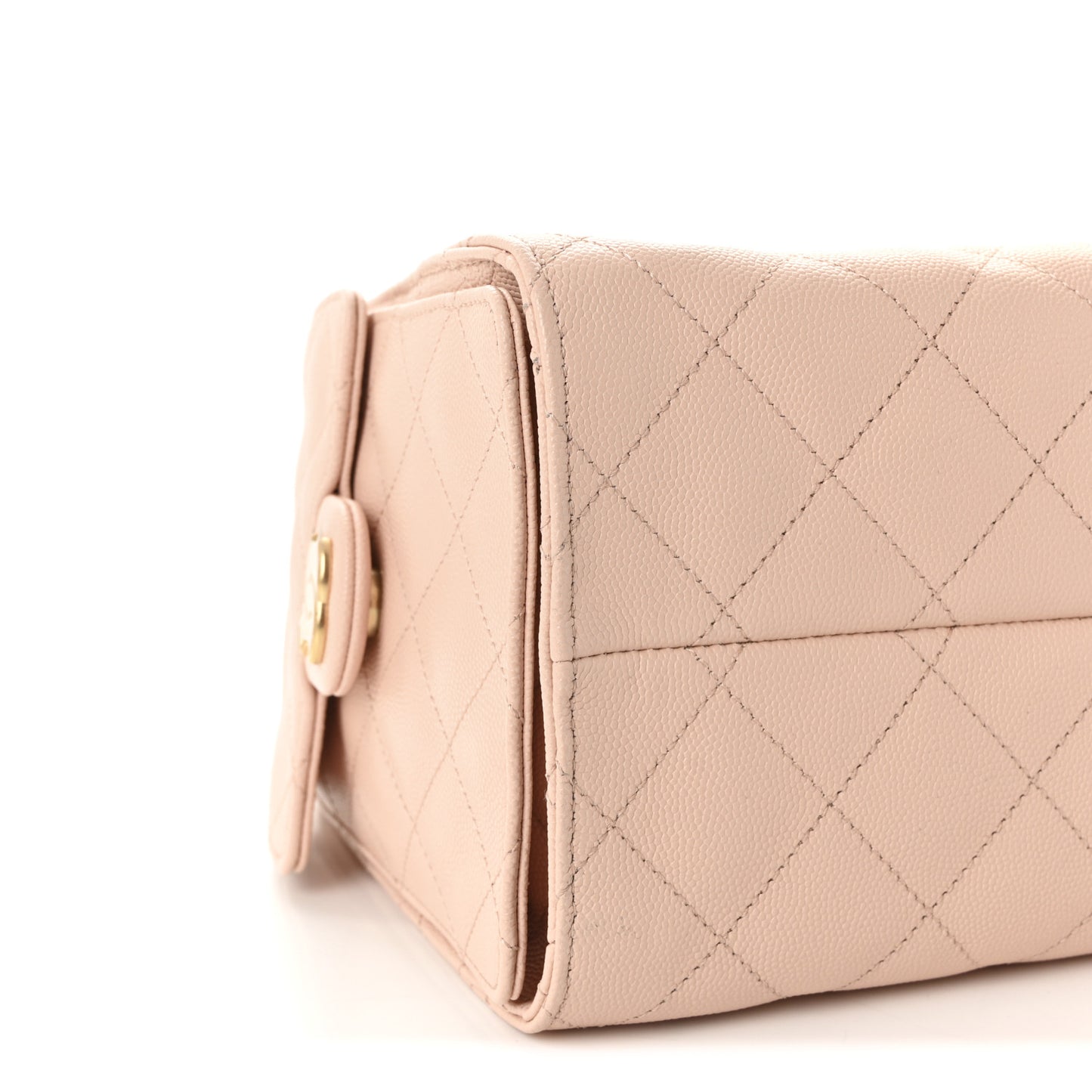 Caviar Quilted Small Chanel 25 Handbag Light Pink