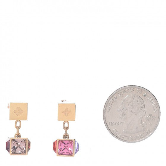 Swarovski Gamble Earrings Gold Multicolor