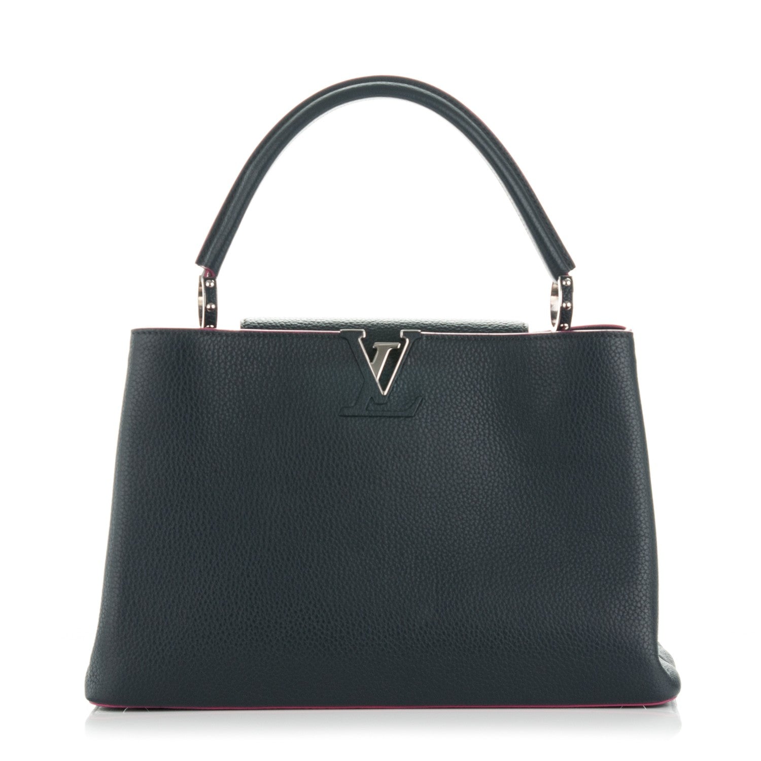 Louis Vuitton Taurillon Capucines MM Cobalt 1 of 8