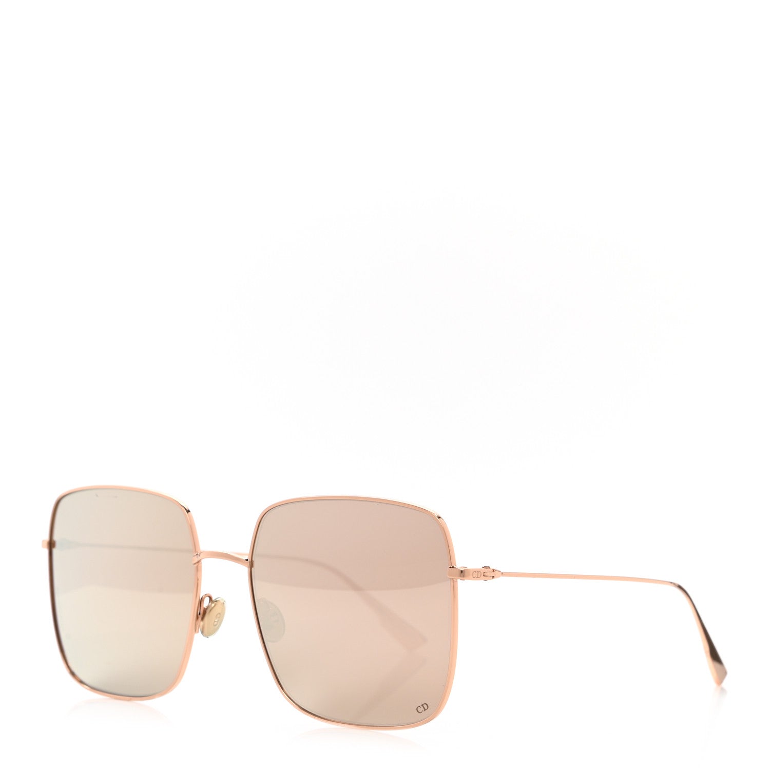 Christian Dior Metal Stellaire 1 Square Sunglasses Gold 1 of 11
