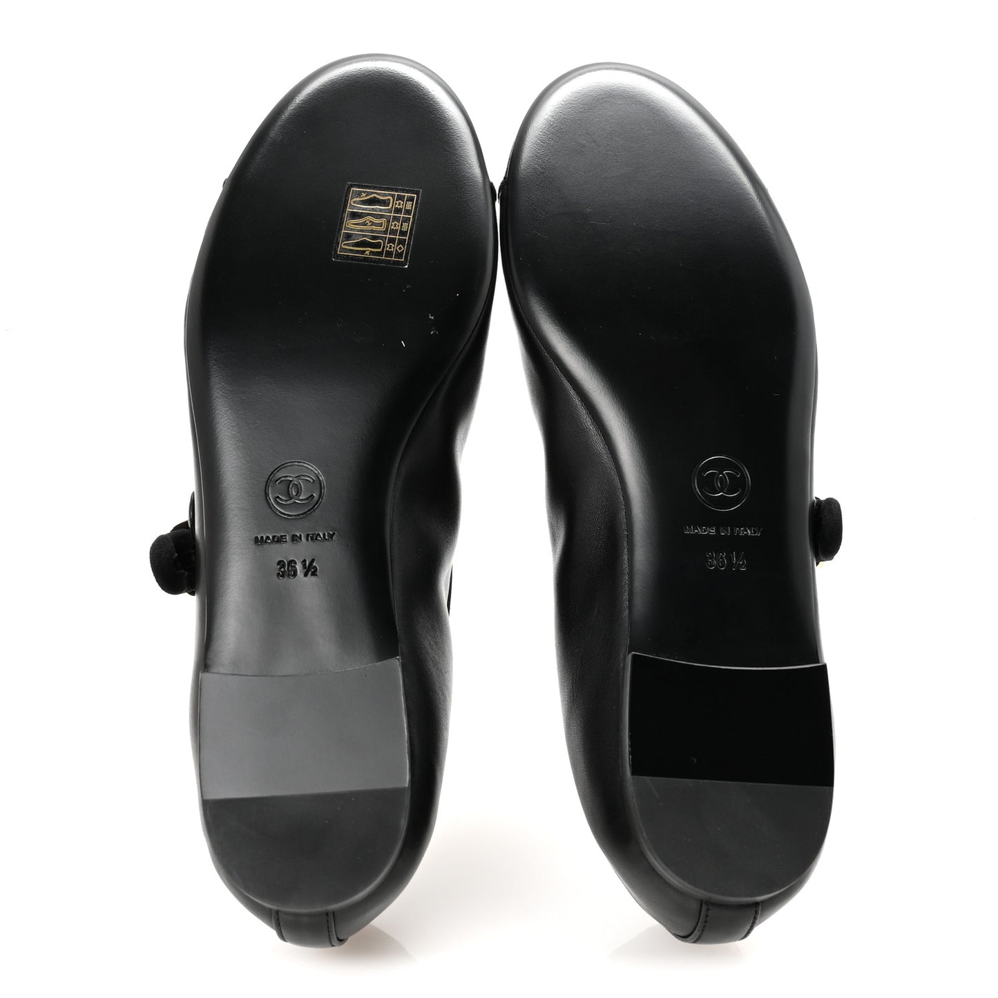 Lambskin Mary Jane Flats 36.5 Black