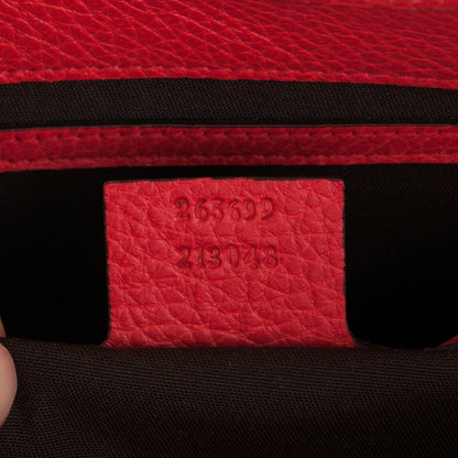 Gucci Calfskin Medium Joy Shoulder Bag Red 7 of 7