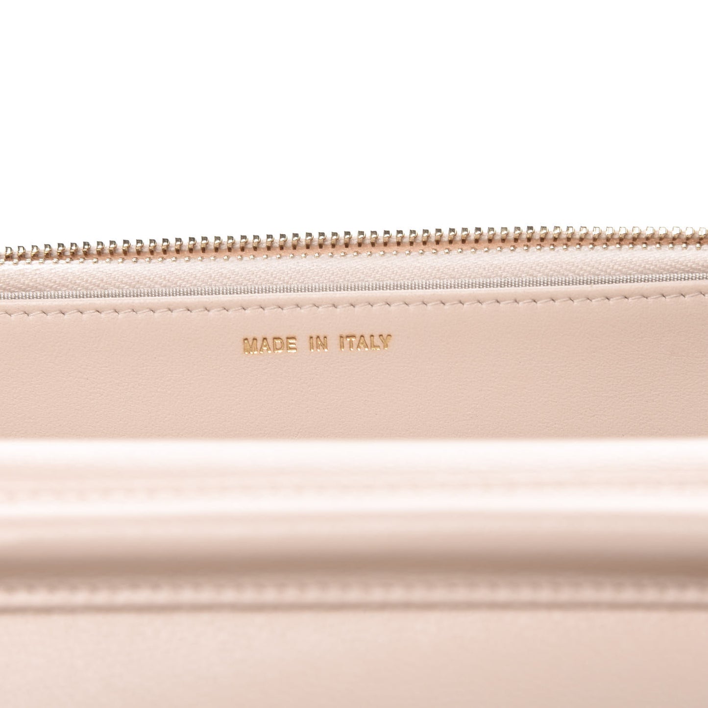 Lambskin Quilted Golden Class Wallet on Chain WOC Light Pink