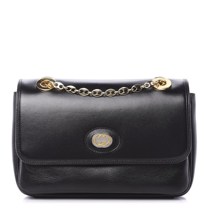 Gucci Azalea Calfskin Small Marina Chain Shoulder Bag Black 1 of 11