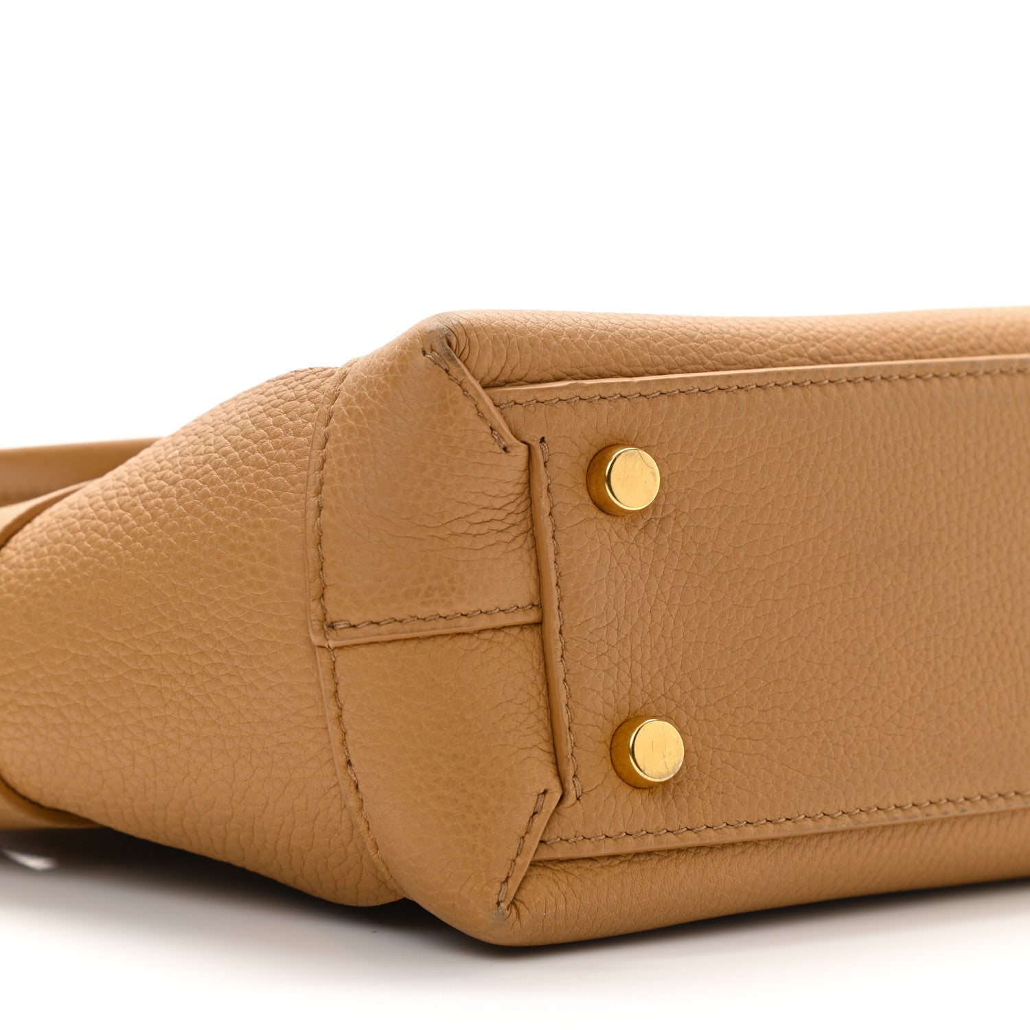 Bottega Veneta Grained Calfskin Maxi Intrecciato Mini Arco Caramel 11 of 11