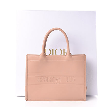 Christian Dior Calfskin Embossed Medium Book Tote Rose de Vents 11 of 11