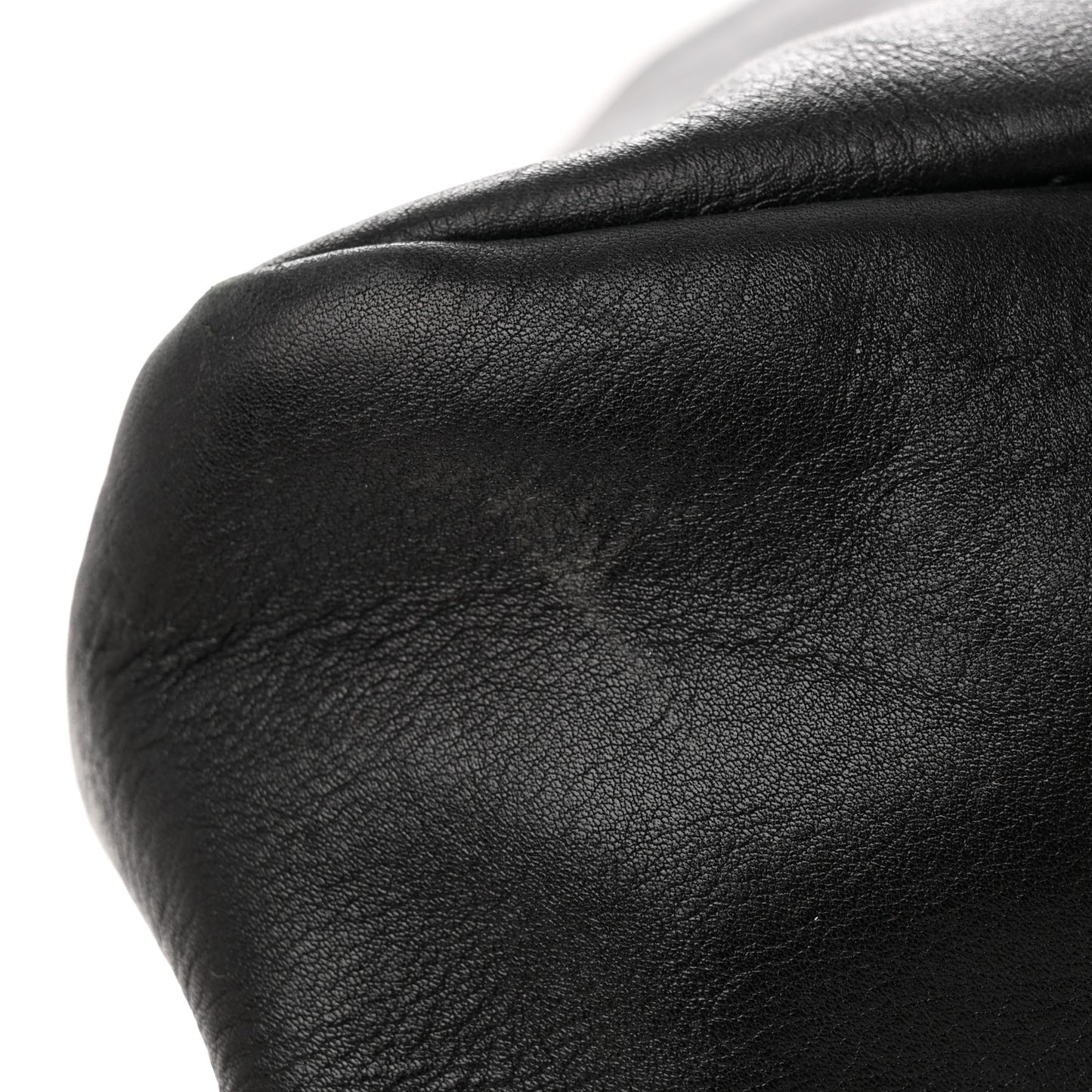 Calfskin Large Horsebit Chain Hobo Black
