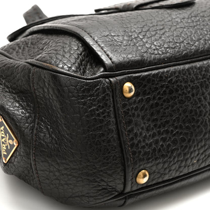 Prada Cervo Berlino Satchel Brown 8 of 9
