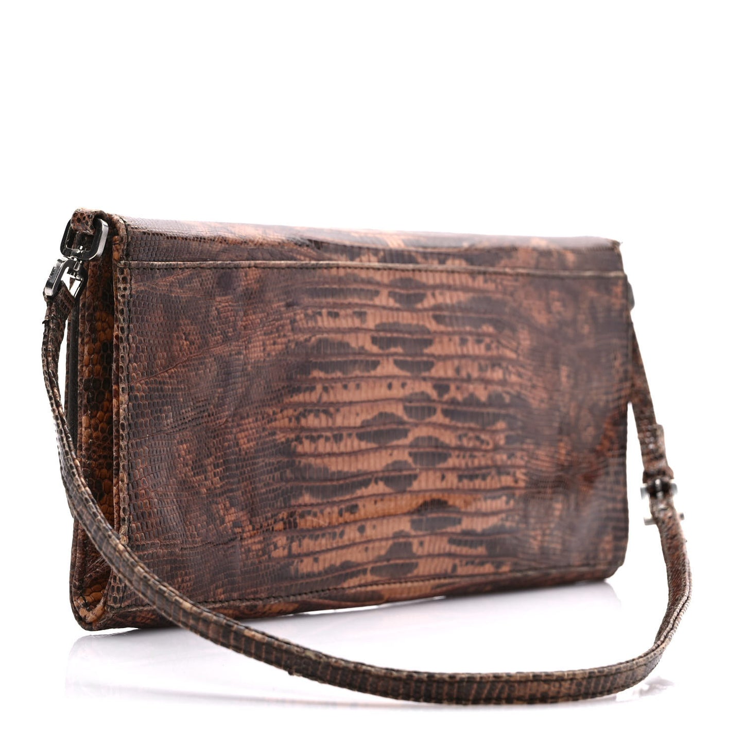 Lizard Flap Shoulder Bag Petalo