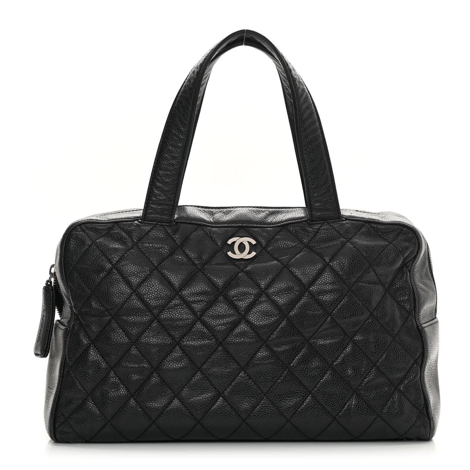 Chanel Caviar Quilted Bowler Black 1 of 14