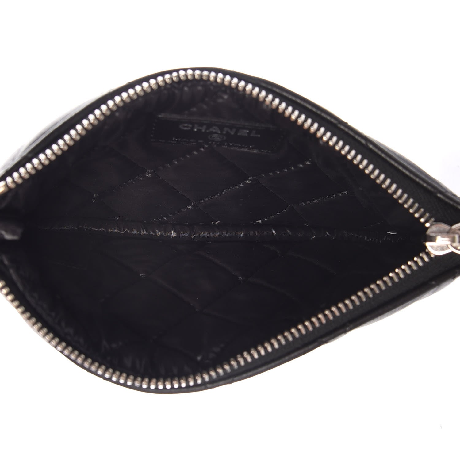 Chanel Lambskin Quilted Small Cosmetic Case Black 5 of 8