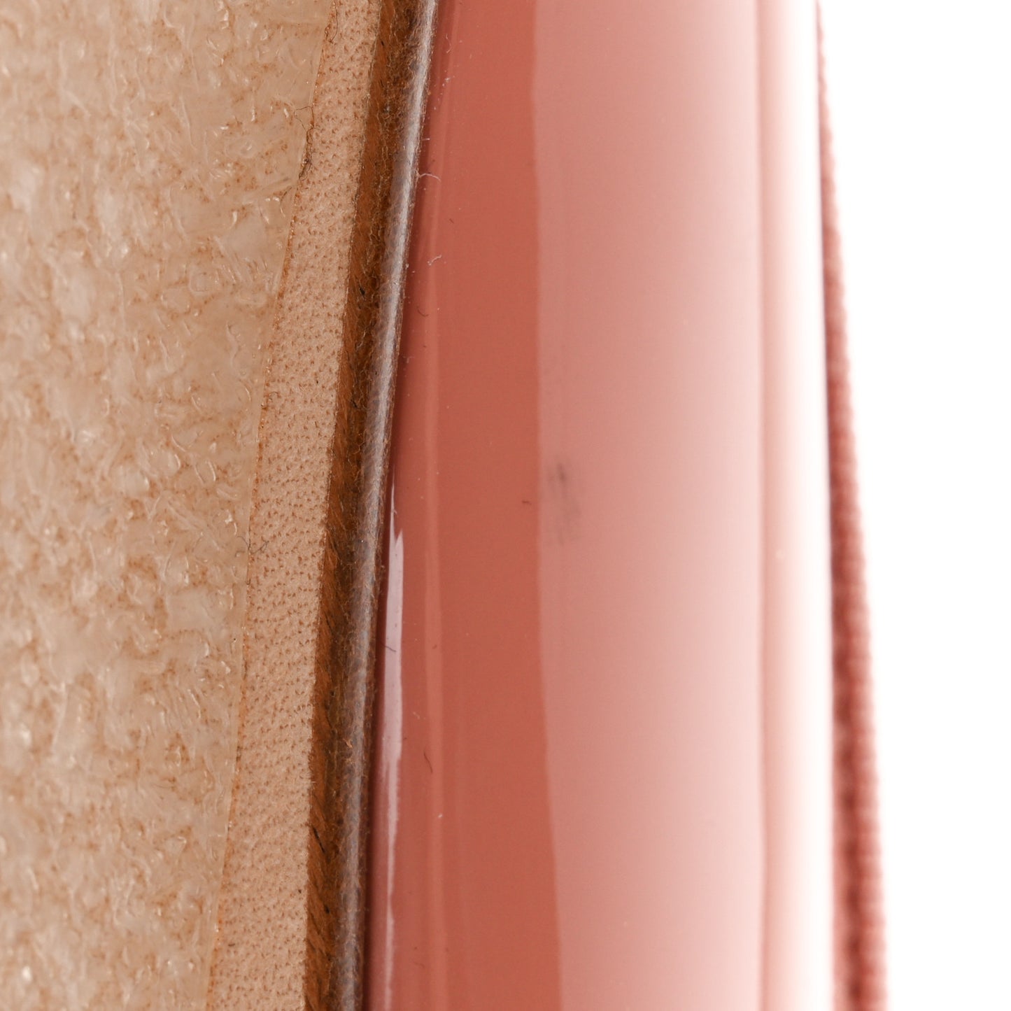 Patent Calfskin CC Cap Toe Ballerina Flats 36.5 Pink