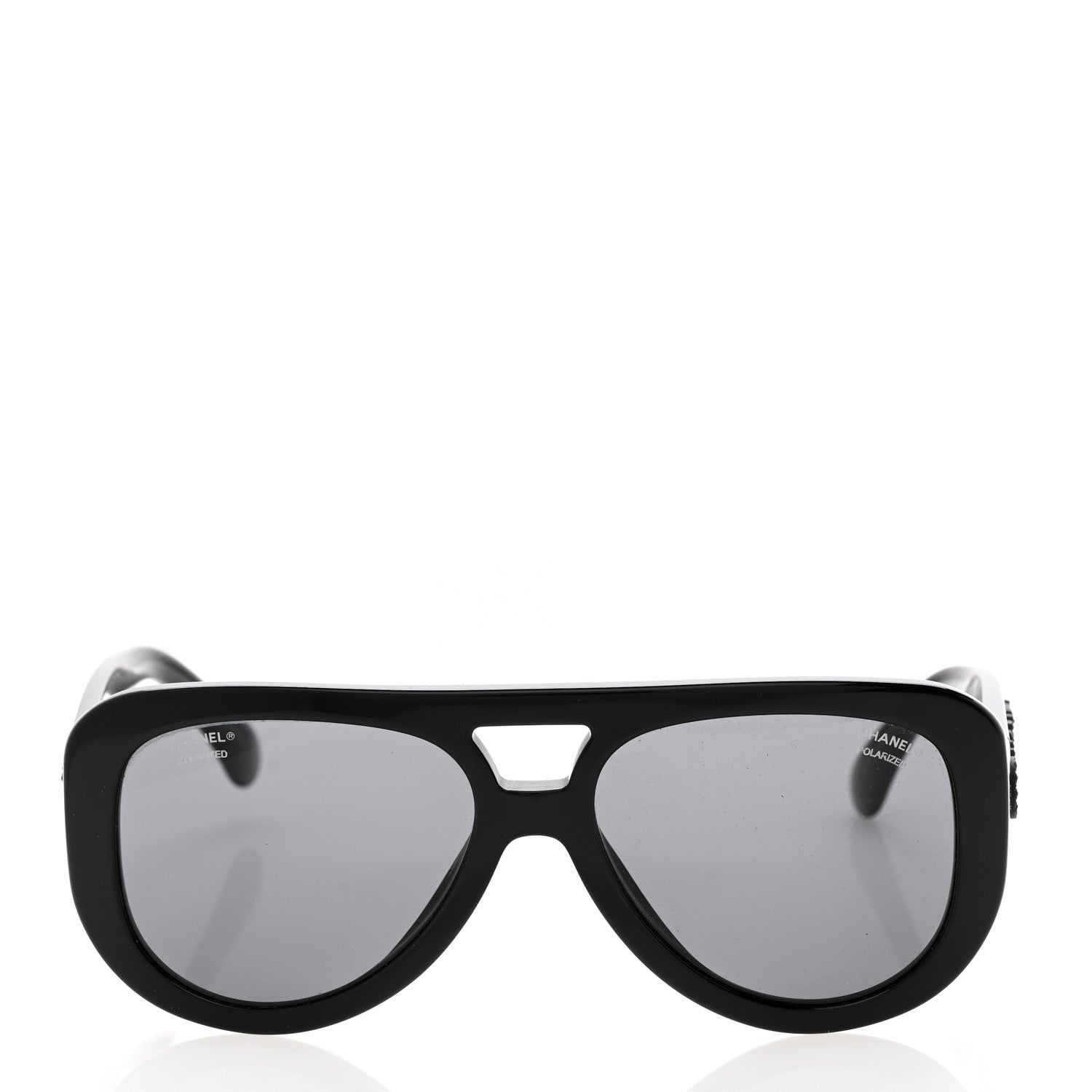 Chanel Resin Polarized Sunglasses 5423-B Black 2 of 8