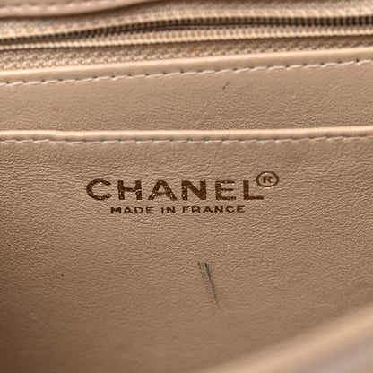 Chanel Lambskin Patent Chocolate Bar Flap Beige Black 5 of 15