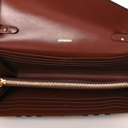 Burberry Vintage Check Grainy Calfskin Hanna Crossbody Tan 5 of 9