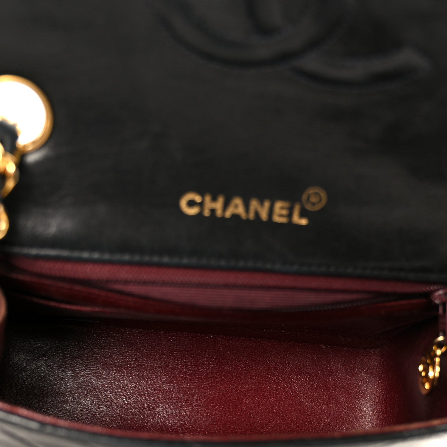 Chanel Lambskin Quilted Mini Square Flap Bag Black 5 of 12