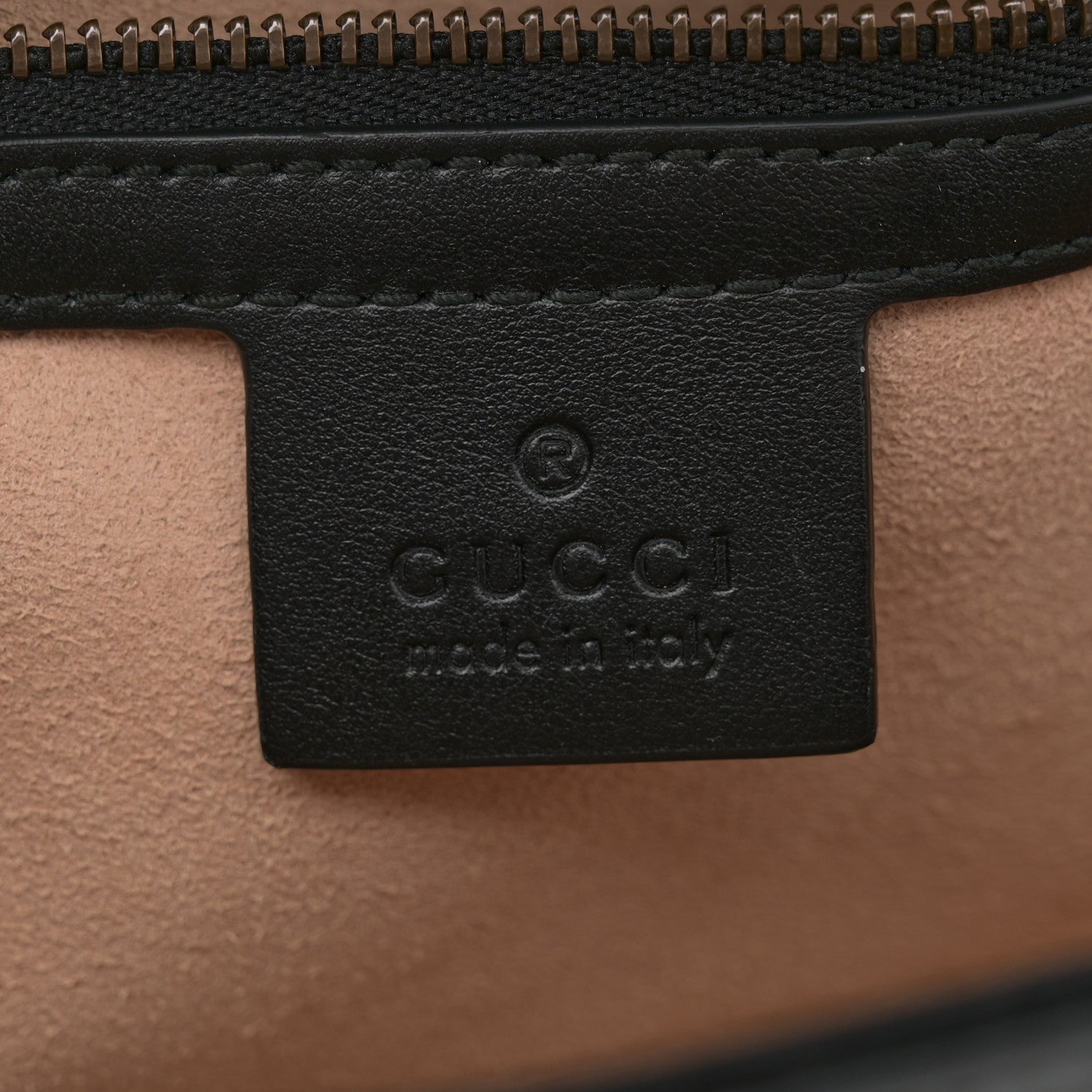 Gucci Calfskin Matelasse Small GG Marmont Shoulder Bag Black 6 of 10