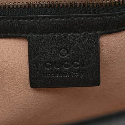 Gucci Calfskin Matelasse Small GG Marmont Shoulder Bag Black 6 of 10
