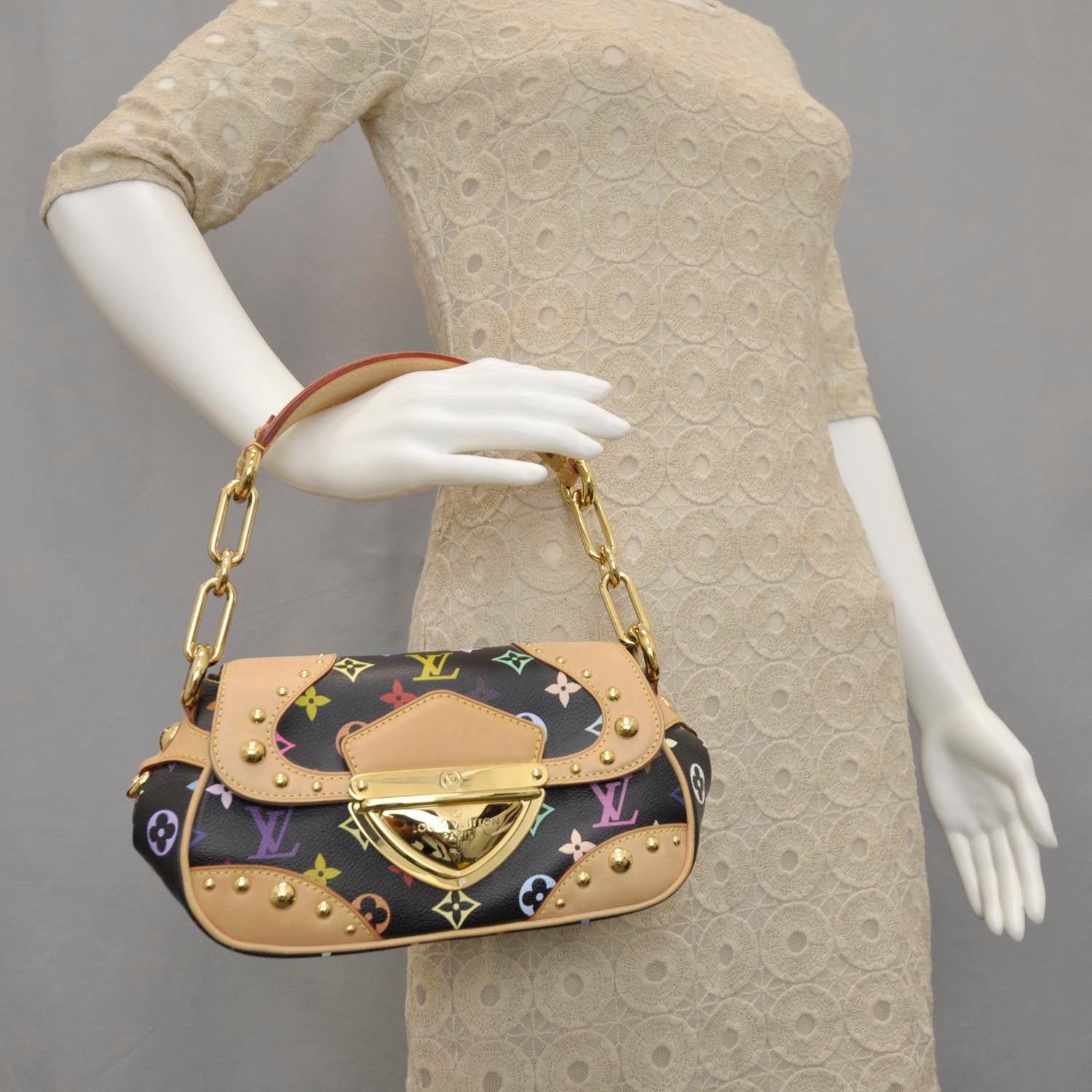 Louis Vuitton Monogram Multicolor Marilyn Black 2 of 10