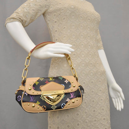 Louis Vuitton Monogram Multicolor Marilyn Black 2 of 10