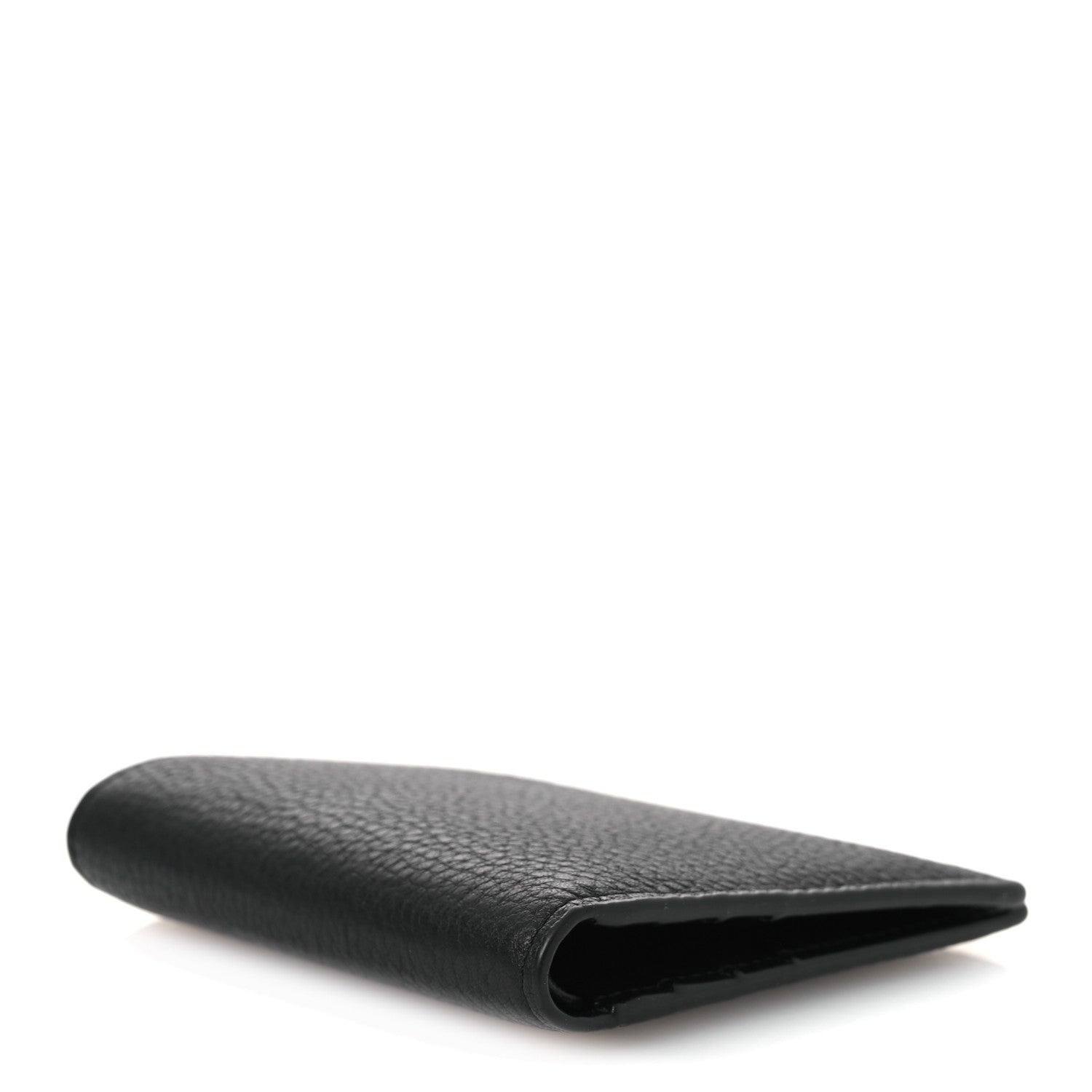 Loewe Grained Calfskin Vertical Bi-fold Wallet Black 4 of 8