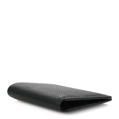 Loewe Grained Calfskin Vertical Bi-fold Wallet Black 4 of 8
