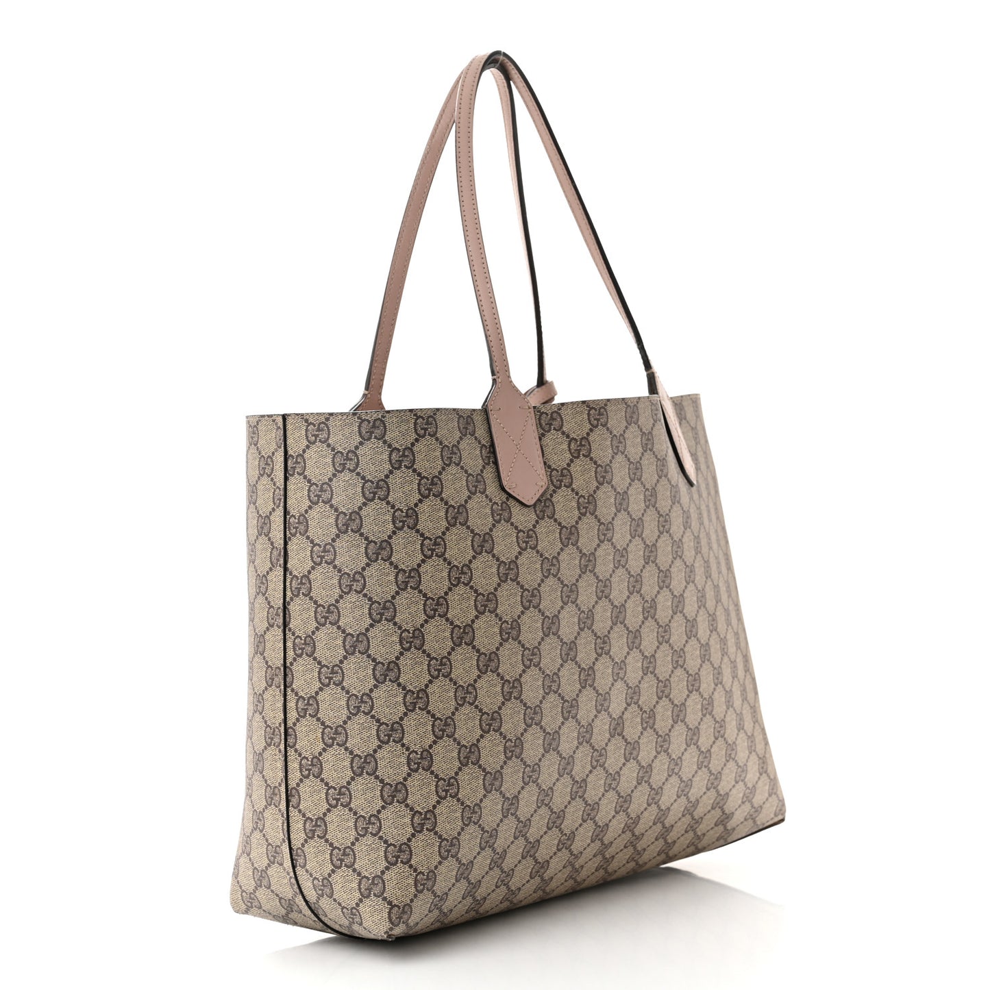 Calfskin GG Supreme Monogram Large Reversible Tote Dark Cipria