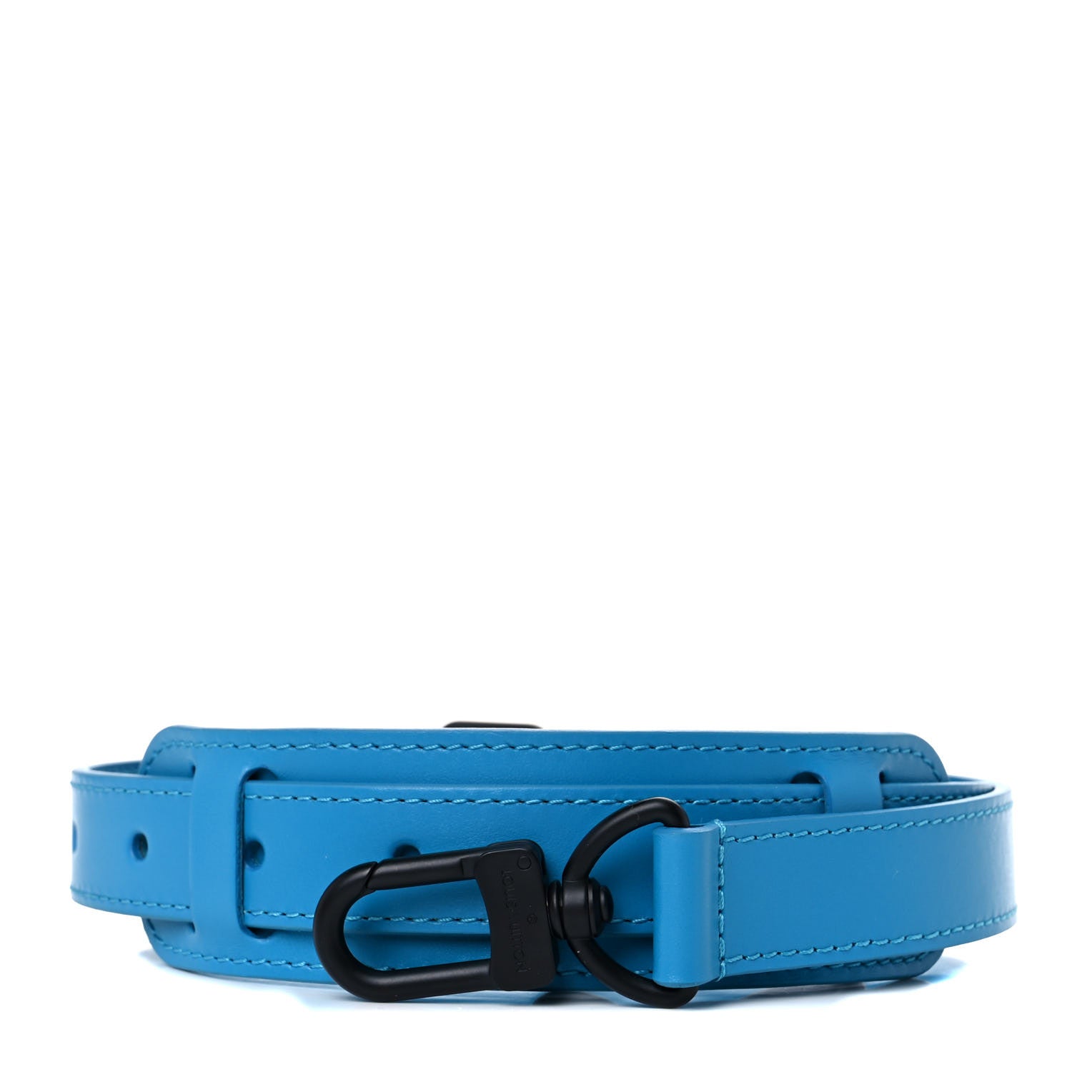 Louis Vuitton Calfskin Adjustable Shoulder Strap And Luggage Loop Blue 2 of 8