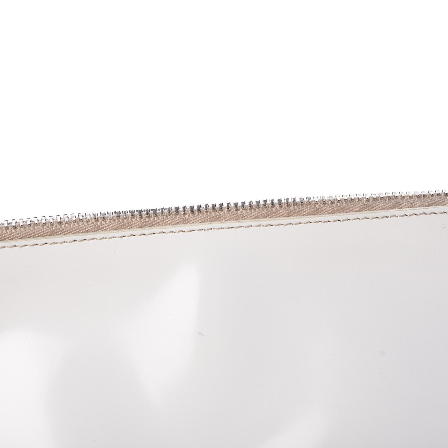 Vinyl Calfskin Tote Transparent White