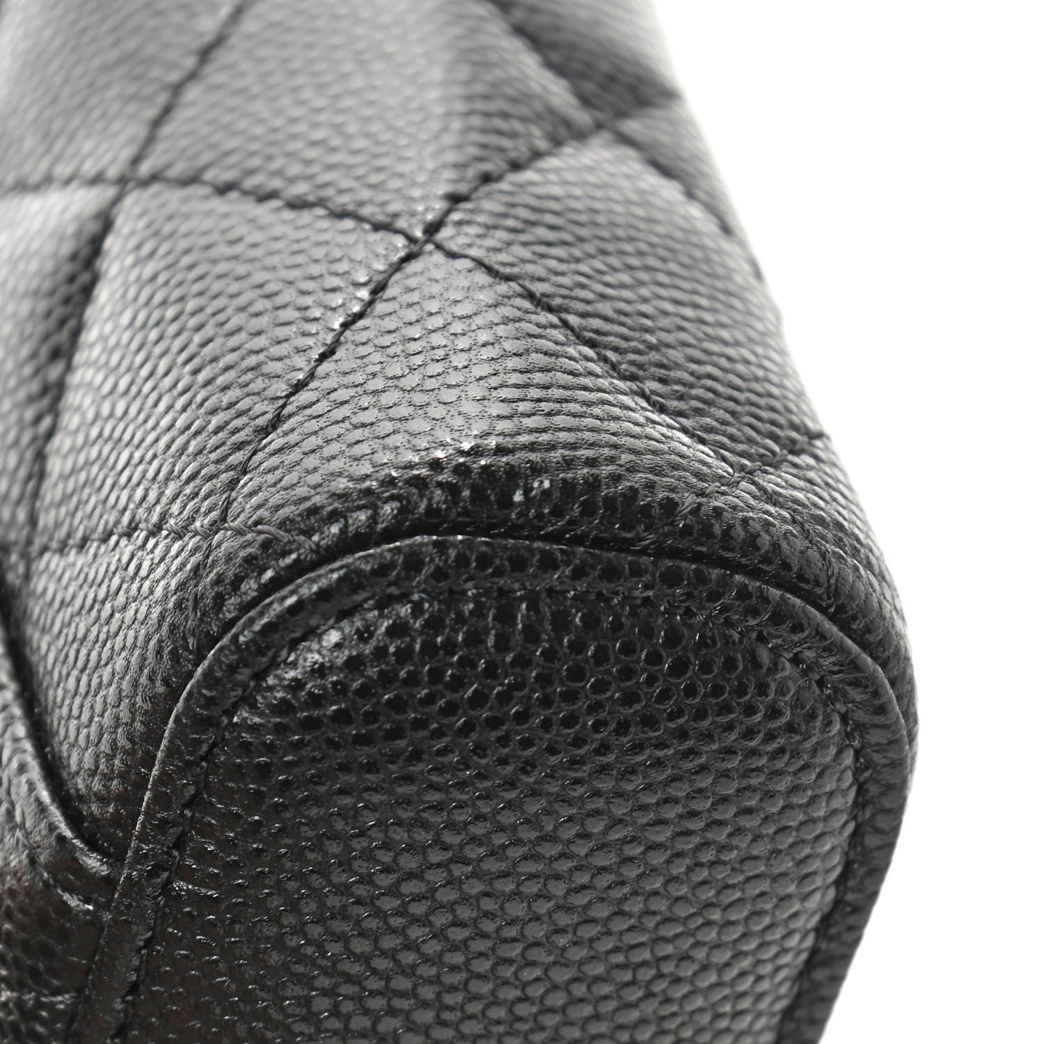 Chanel Caviar Quilted Phone Holder With Chain Black 10 of 10