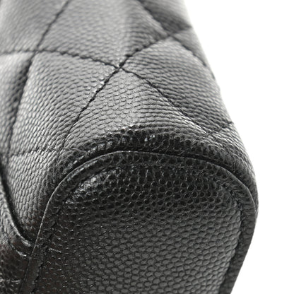 Chanel Caviar Quilted Phone Holder With Chain Black 10 of 10