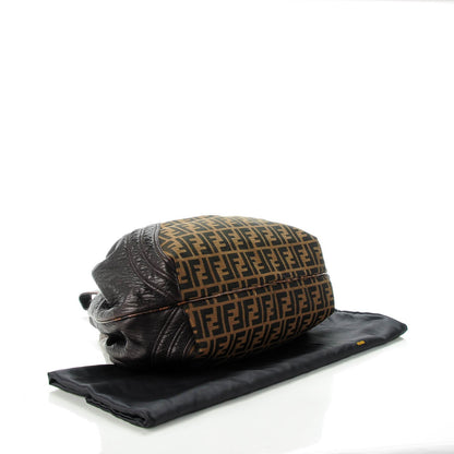 Fendi Zucca Nappa Nuvolata Vitello Tortuga Spy Tobacco Moro 4 of 8
