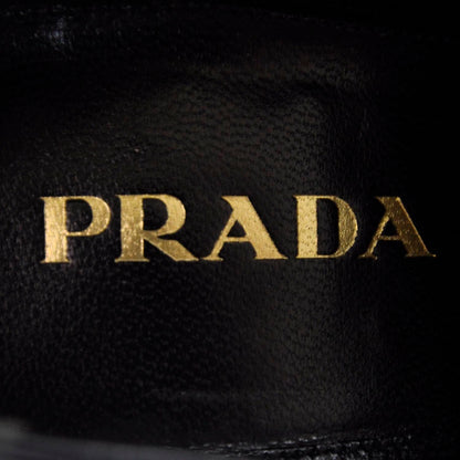 Prada Leather Ankle Boots 38 Black 5 of 6