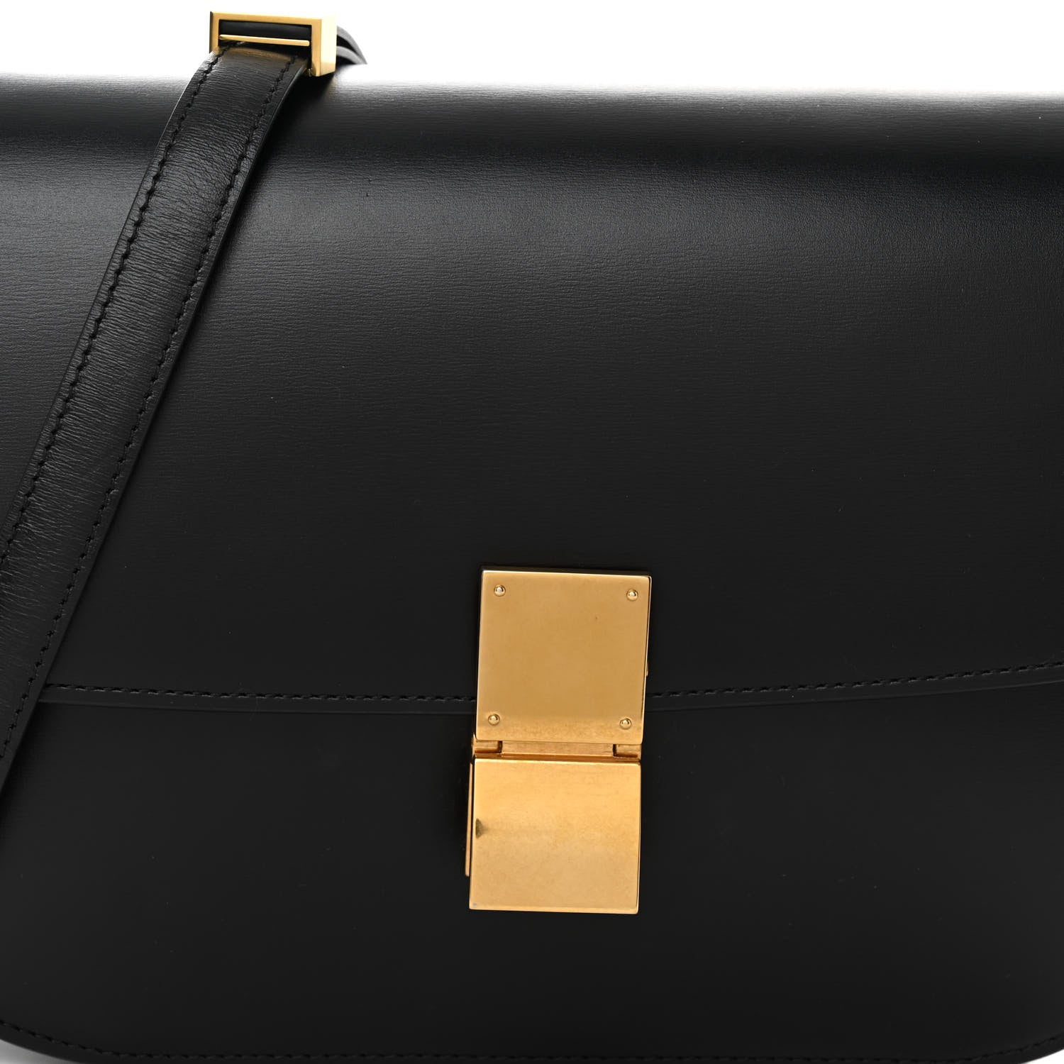 Celine Box Calfskin Medium Classic Box Flap Bag Black 8 of 10