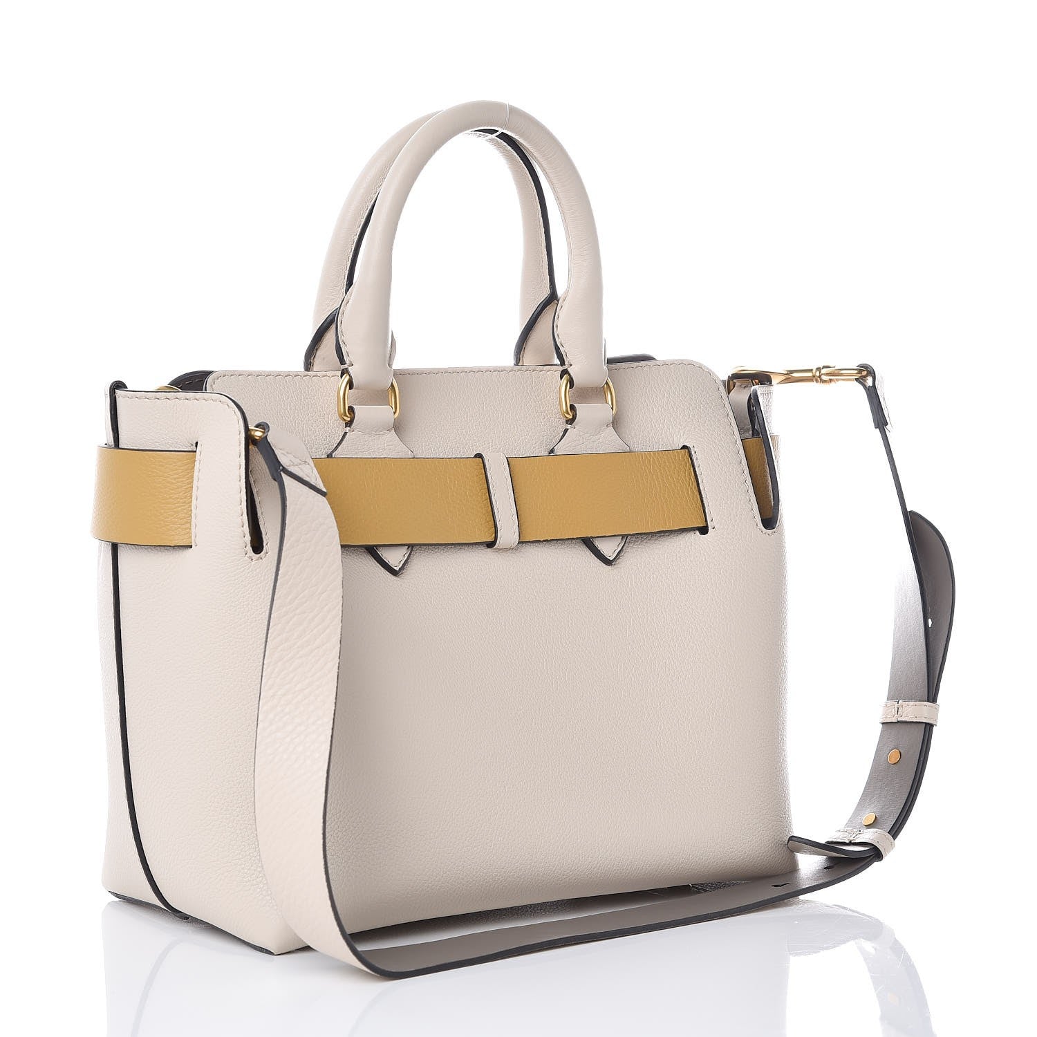 Burberry Soft Grain Calfskin Small Belt Bag Limestone Yellow 4 of 9