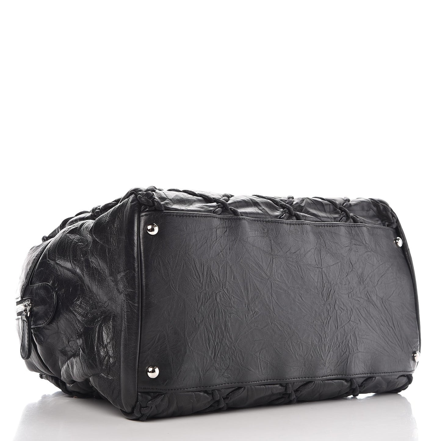 Calfskin Ultra Stitch Bowler Black