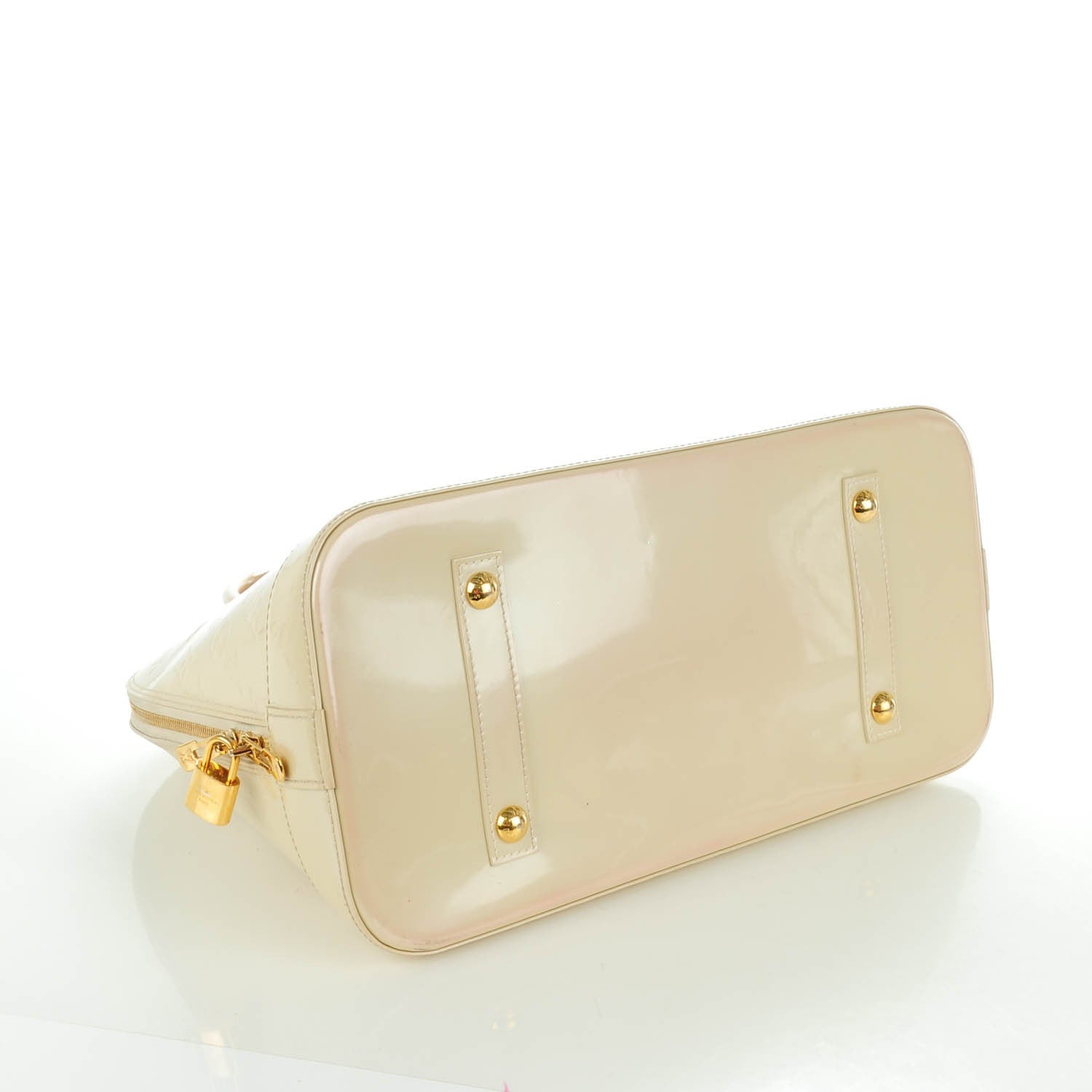 Louis Vuitton Vernis Alma GM Blanc Corail 4 of 10