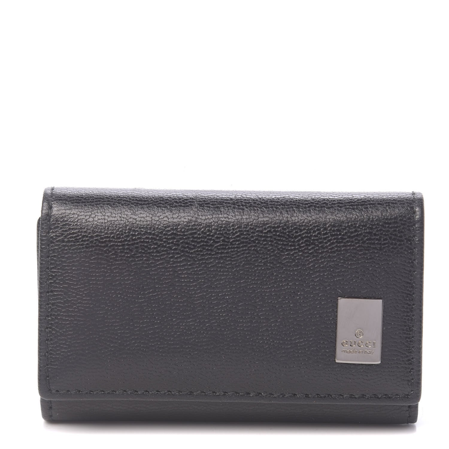Gucci Calfskin 6 Key Holder Case Black 1 of 6