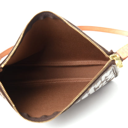 Louis Vuitton Monogram Graffiti Pochette Accessories Silver 5 of 9