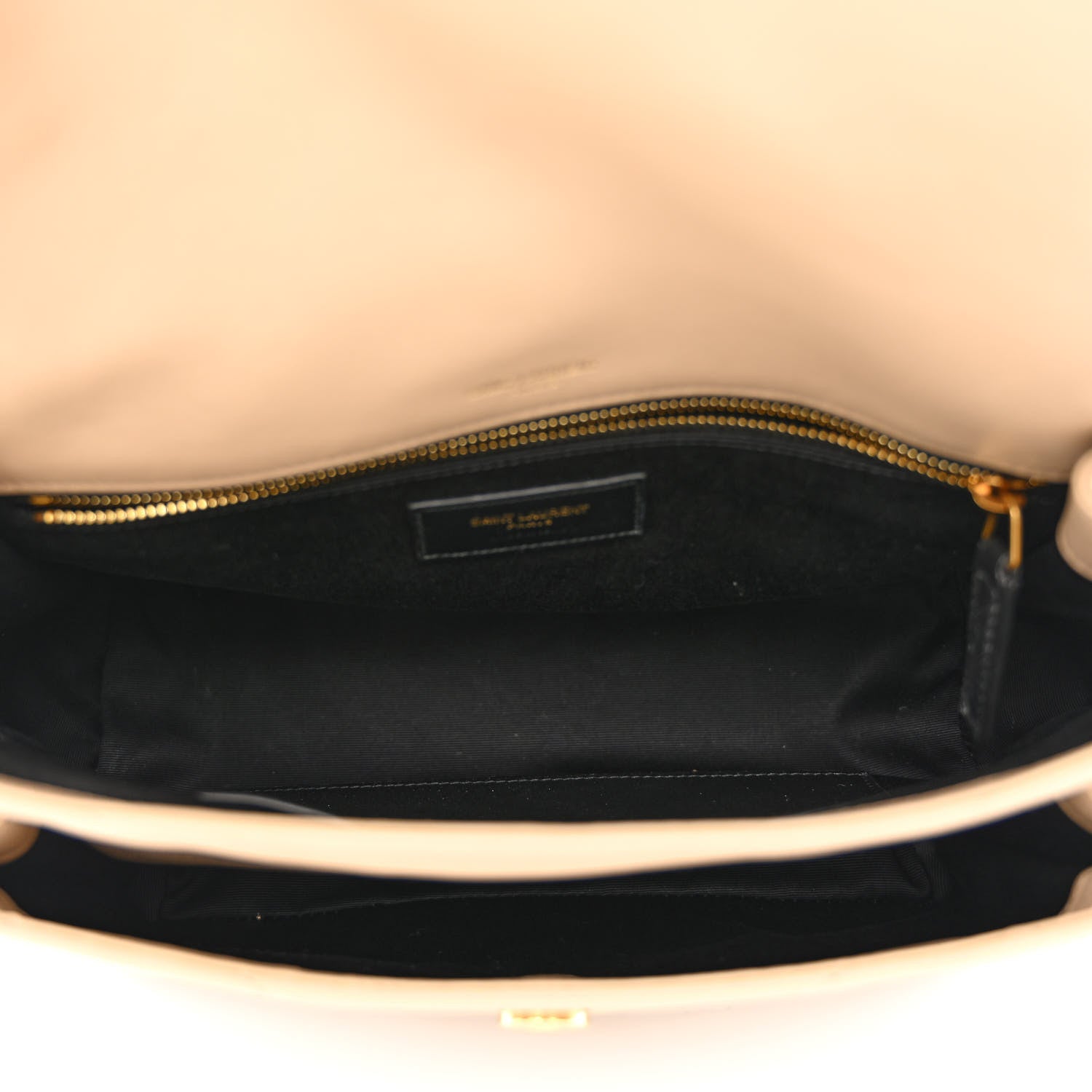 Saint Laurent Lambskin Matelasse Monogram Medium Niki Chain Satchel Dark Beige 5 of 11