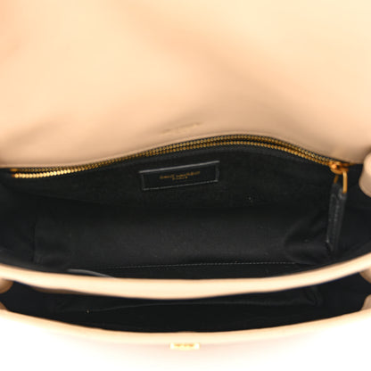 Saint Laurent Lambskin Matelasse Monogram Medium Niki Chain Satchel Dark Beige 5 of 11