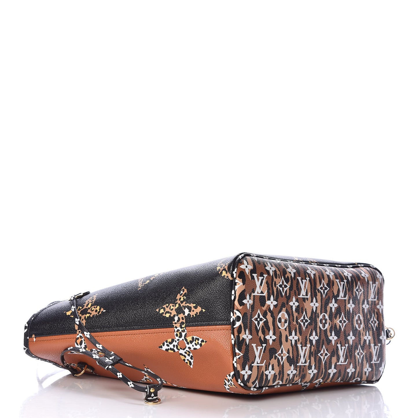 Monogram Giant Jungle Neverfull MM Black