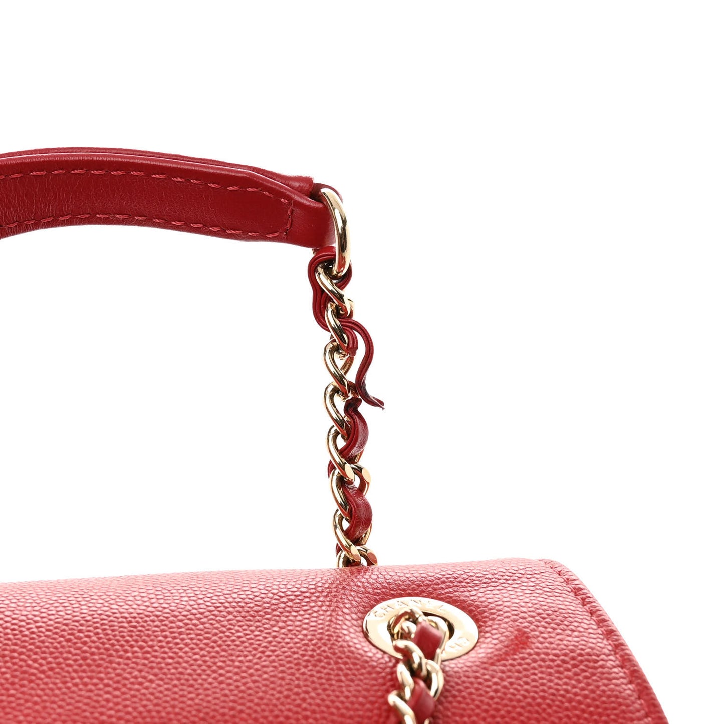 Caviar Quilted Business Affinity Backpack Dark Red