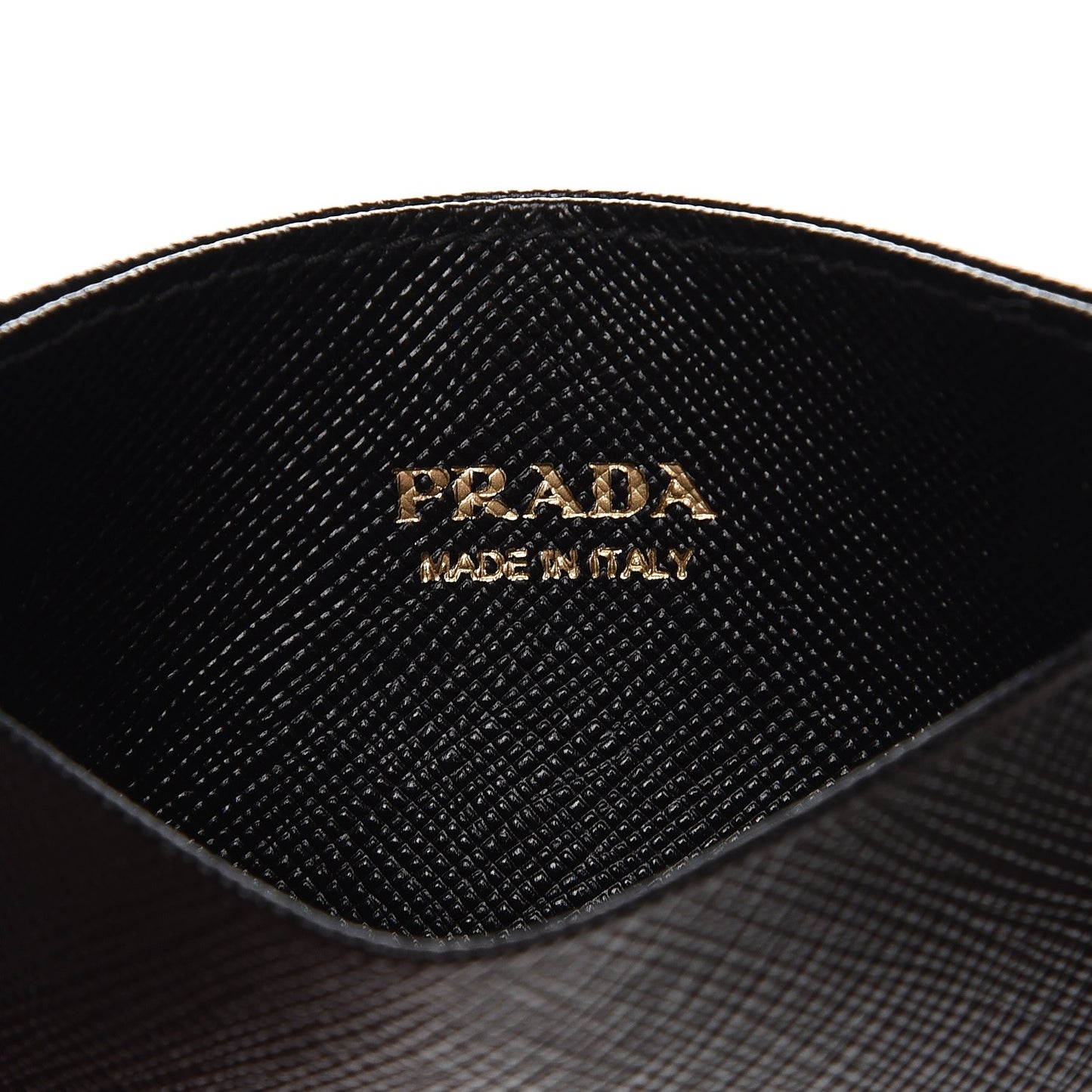 Saffiano Metal Card Case Black